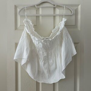 NWOT Anthropologie x Mare Mare white strapless top
